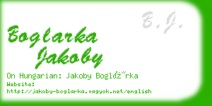 boglarka jakoby business card